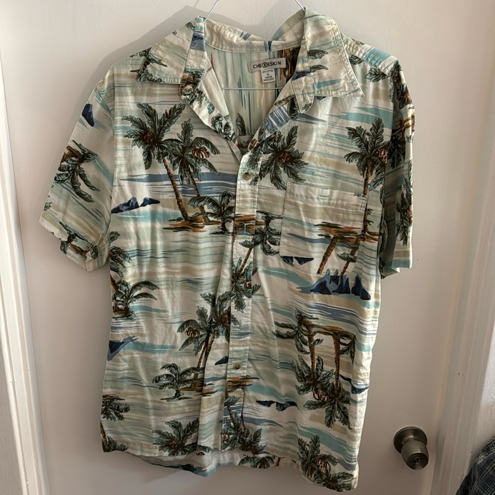 Chereskin Hawaiian Button Down Shirt - Size XL Short Sleeve